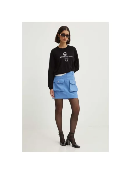 Spódnica mini Moschino niebieska