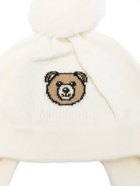 Czapka dziecięca Moschino biała
