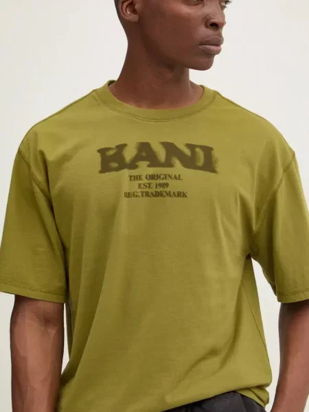 Футболка Karl Kani с принтом зеленая