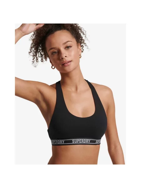 Biustonosz Superdry Organic Cotton czarno-biały XS biały