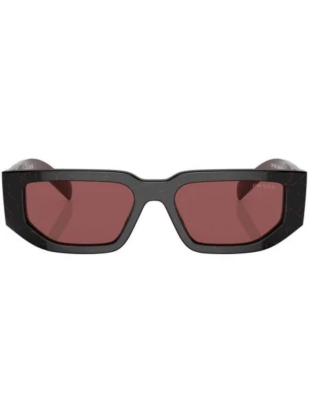 Saulės akiniai Prada Eyewear su autografu juoda