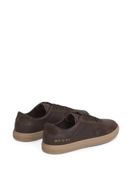 Sneakerși Common Projects din piele maro