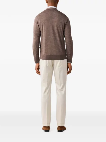 Cardigan Hackett London de lână maro