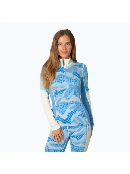 Кофта термоактивна KARI TRAA Olea Half Zip ocean