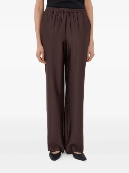 Pantaloni Loulou De Saison cu dungi maro