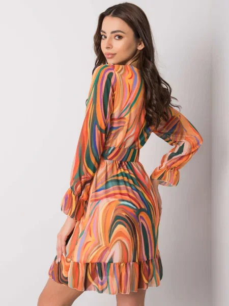 Rochie Italy Moda de costum portocaliu