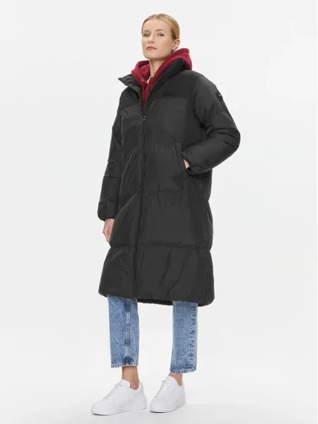 Tommy Hilfiger Palton NEW YORK PUFFER MAXI negru