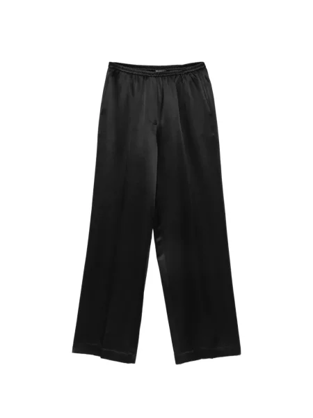 Pantaloni Soft Goat de mătase negru