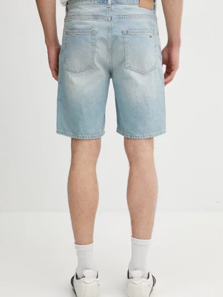 Szorty LACOSTE Bermuda Shorts Washed Bleach 34 niebieskie