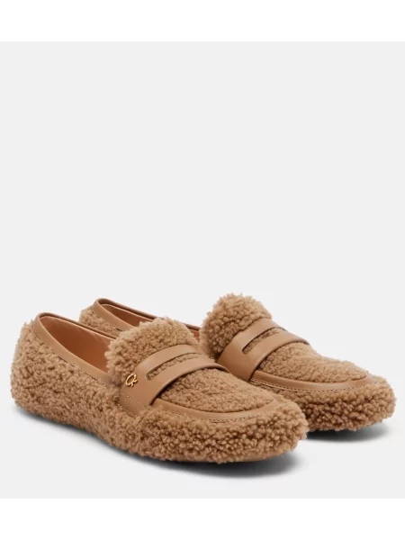 Pantofi loafer Gianvito Rossi bej