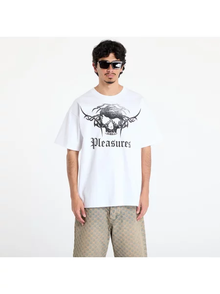 Tricou PLEASURES Tradition T-Shirt White XXL alb