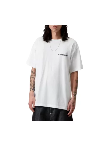 T-shirt Carhartt WIP S/S Caps T-Shirt UNISEX White XS biała