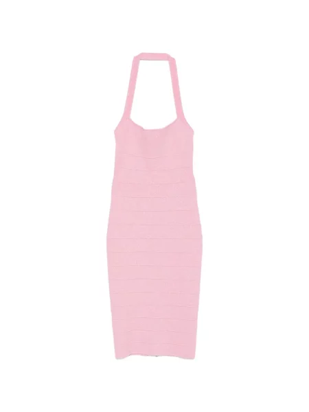 Rochie midi Retrofete roz