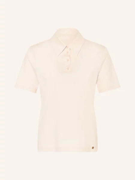 Marc Cain Koszulka Polo Z Dżerseju beige beżowe