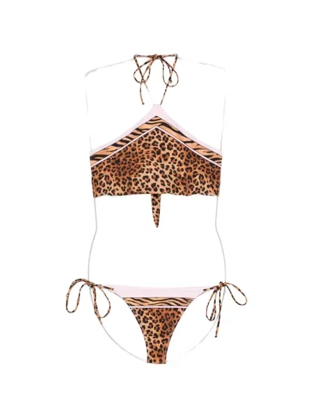 Bikini Mc2 Saint Barth cu imagine cu gât halter