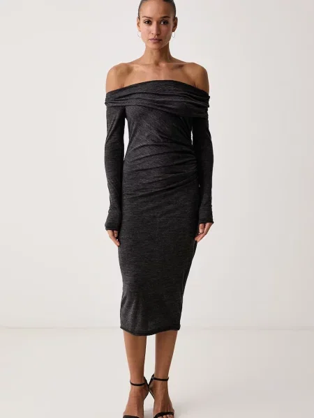 Pinko rochie cu lână gri