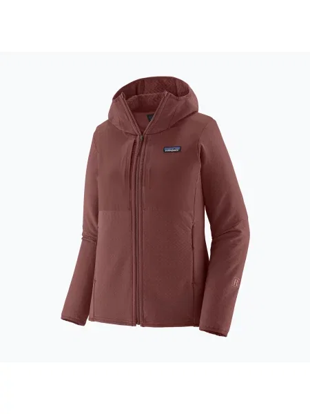 Geacă softshell pentru femei Patagonia R2 CrossStrata Hoody dark ruby