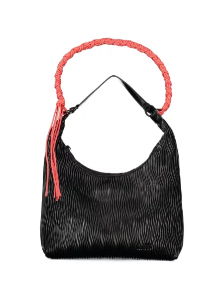 Geantă shopper Desigual țesută negru