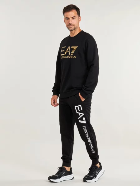 Mikina Emporio Armani Train Logo Series T-Top Big Logo black černá
