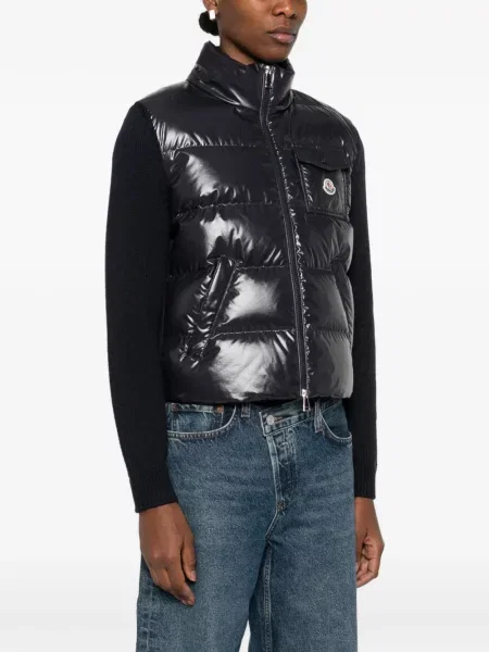 Geacă Moncler tricotate albastru
