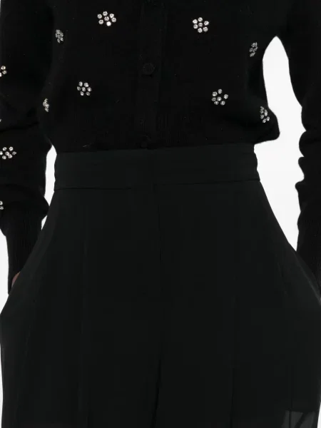 Pantaloni Alberta Ferretti plisate negru