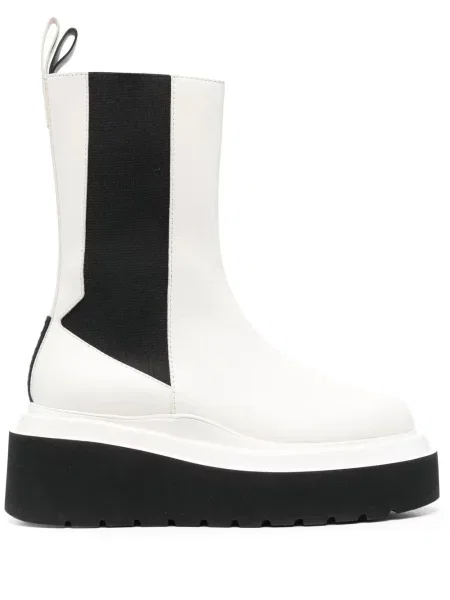 Botine chelsea 3juin cu pană alb