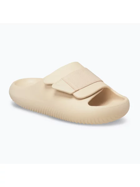 Šľapky Crocs Mellow Luxe Recovery Slide Shitake béžová