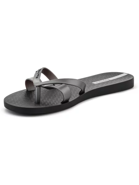 Női flip-flop papucsok Ipanema Kirei black/silver. Méret: 37 EU fekete