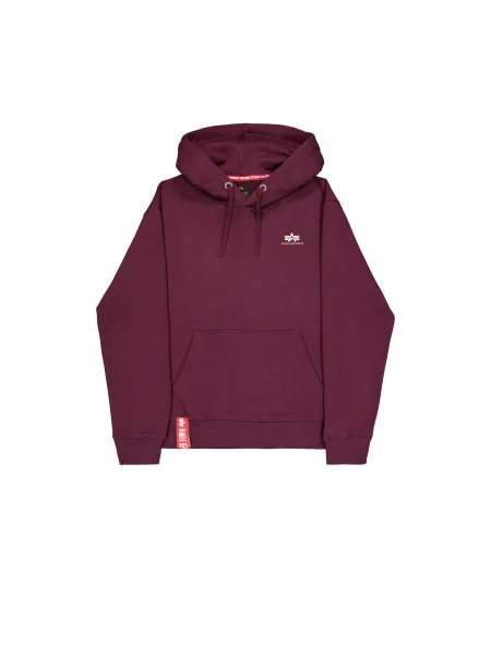 ALPHA INDUSTRIES Pulover Basic roşu închis alb