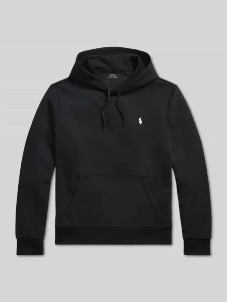 Bluza z kapturem o kroju regular fit z mieszanki bawełny Polo Ralph Lauren czarna