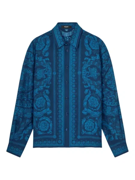 Cămașă Versace cu imagine albastru