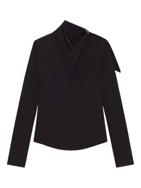 Bluzka Courreges asymetryczna czarna
