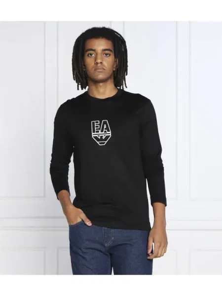 Tricou mânecă lungă Emporio Armani negru