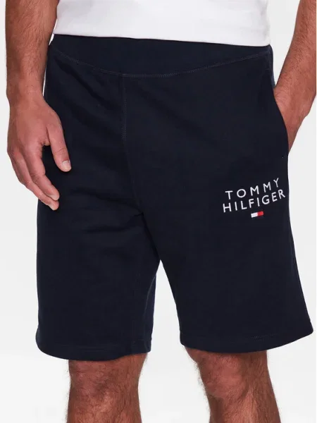 Домашен къс панталон Tommy Hilfiger тъмносиньо