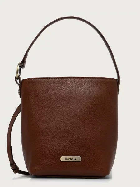 Barbour geantă crossbody pentru femei din piele maro