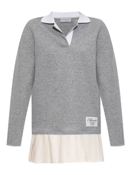Rochie Moncler plisată de costum gri
