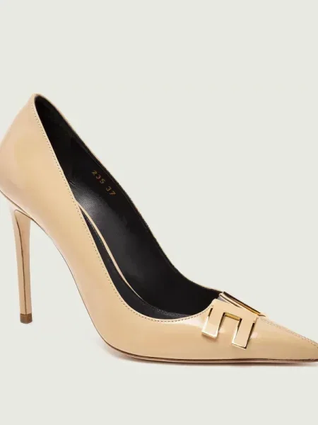 Pantofi Elisabetta Franchi din piele bej