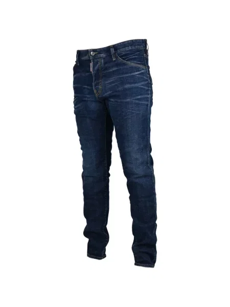 Blugi Dsquared2 cu 5 buzunare albastru