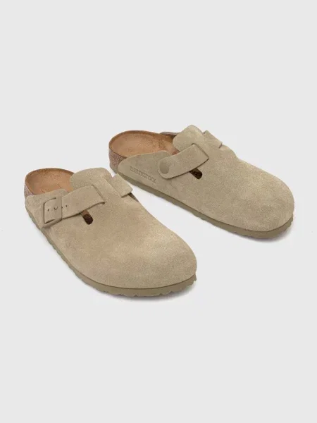 Замшевые шлепанцы Birkenstock