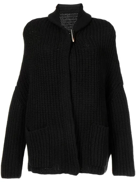 Cardigan Forme D'expression de lână negru