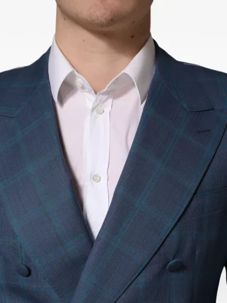 Dvouřadé sako Dolce & Gabbana modré