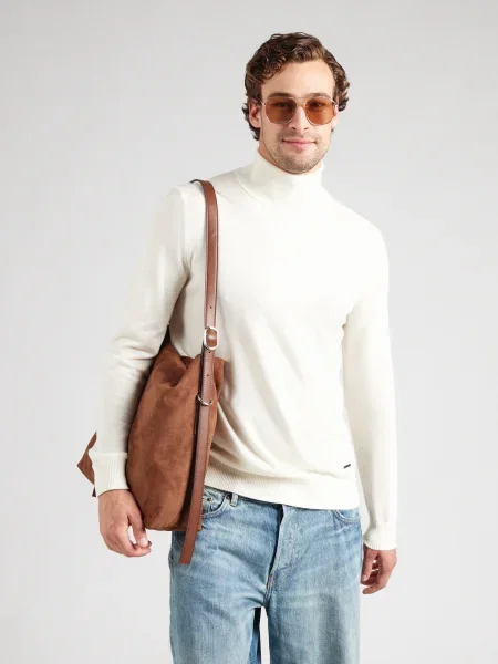 JOOP! Pulover Donte natural alb