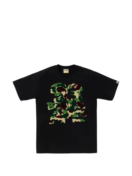 Tricou A Bathing Ape® cu imagine negru