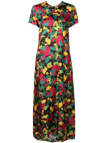 Rochie midi La Doublej până la genunchi de costum verde