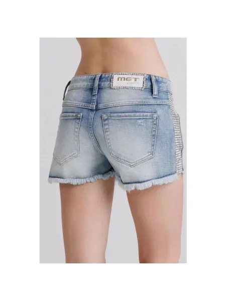Szorty jeansowe Met niebieskie