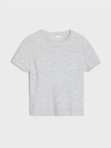 Светрова блузка з домішкою вовни сірий