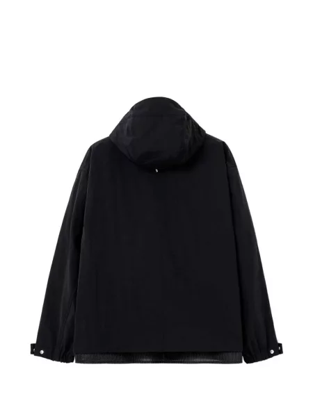 Geacă Solid Homme cu glugă negru