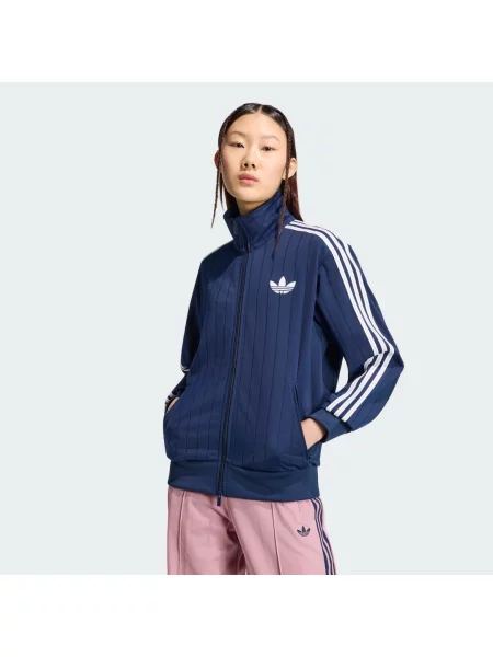 Bluza dresowa Pinstripe Firebird Loose biała