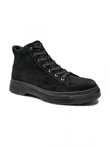 HUGO De piele sneakers Urian negru