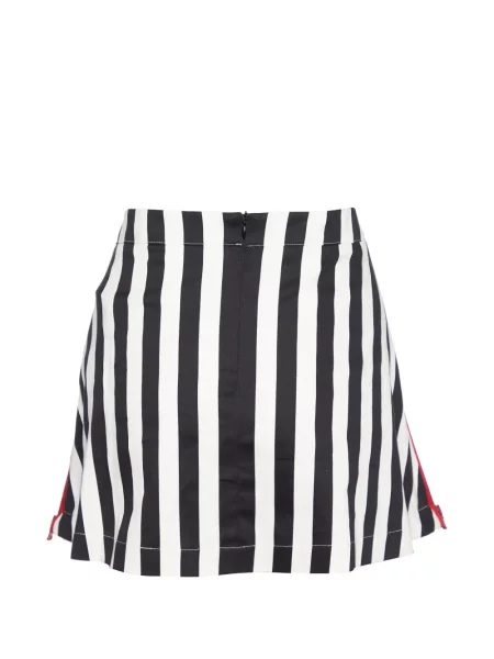 Dryžuotas mini sijonas Love Moschino a eilutė balta